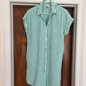 a new day Green and White Striped Dress